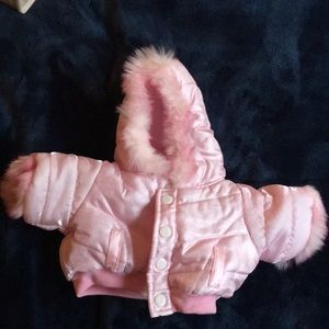 Build A Bear Pink Fluffy Jacket